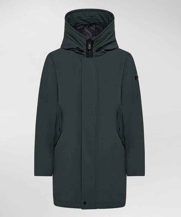Peuterey Parka In Tessuto A Tre Starti Saldi Di Fabbrica