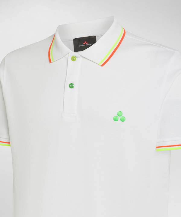 Peuterey Polo in piquet con dettagli fluo Grande vendita