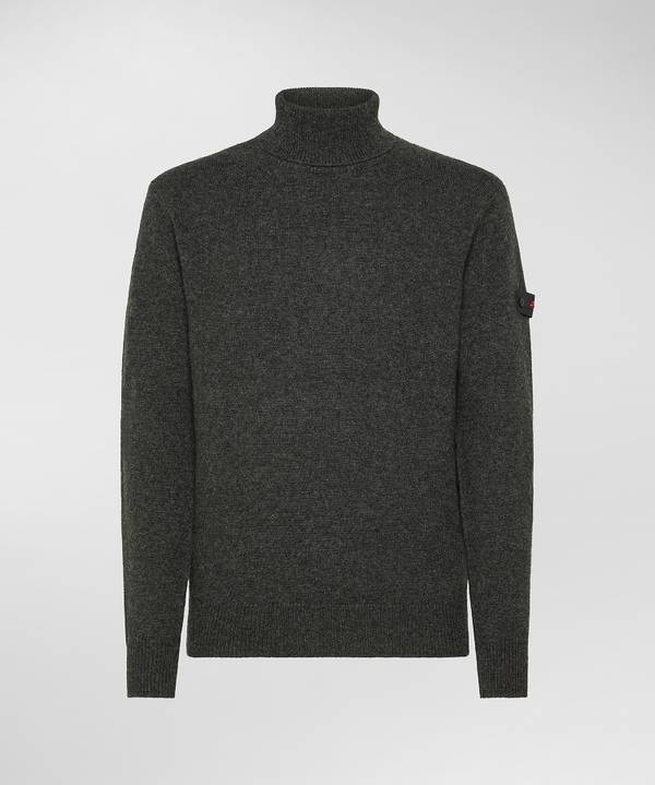 Peuterey Maglia A Collo Alto In Misto Lana Yak Offerta natalizia