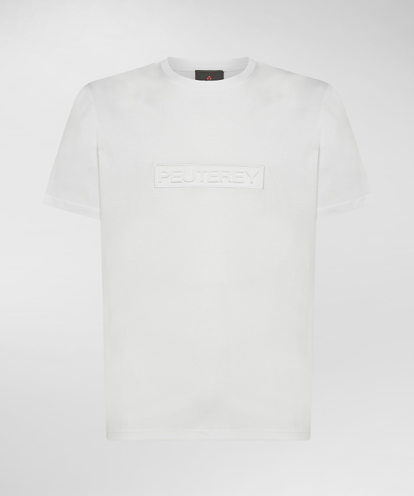 Peuterey T-shirt con scritta in rilievo Offerte stagionali