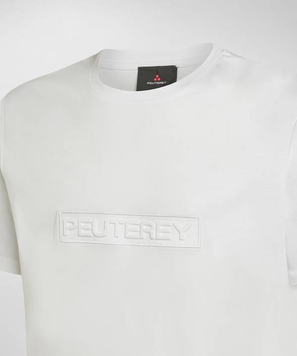 Peuterey T-shirt con scritta in rilievo Offerte stagionali