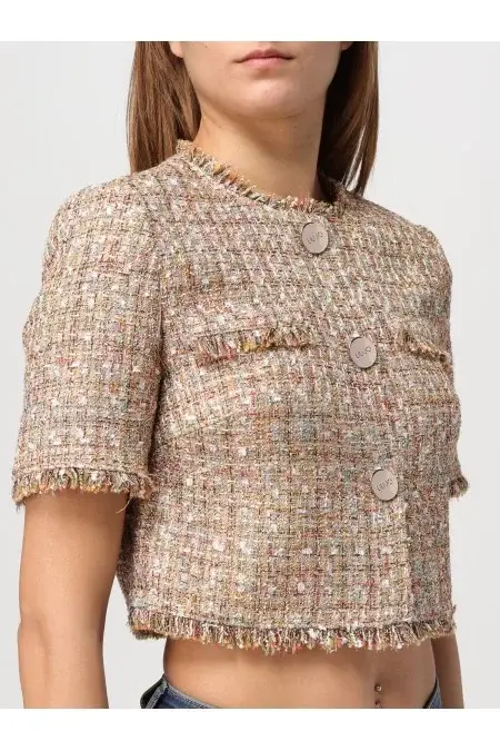 LIU JO COLLECTION GIACCA CROPPED SFRANGIATA Acquista Ora