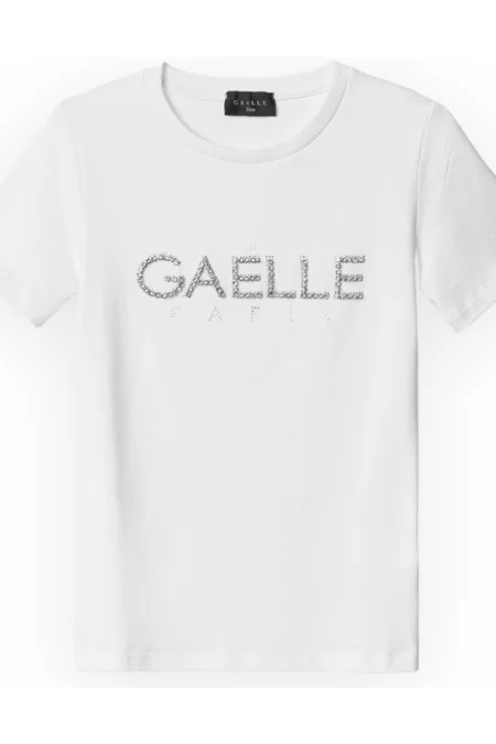 GAELLE T-SHIRT CON LOGO STRASS 2025