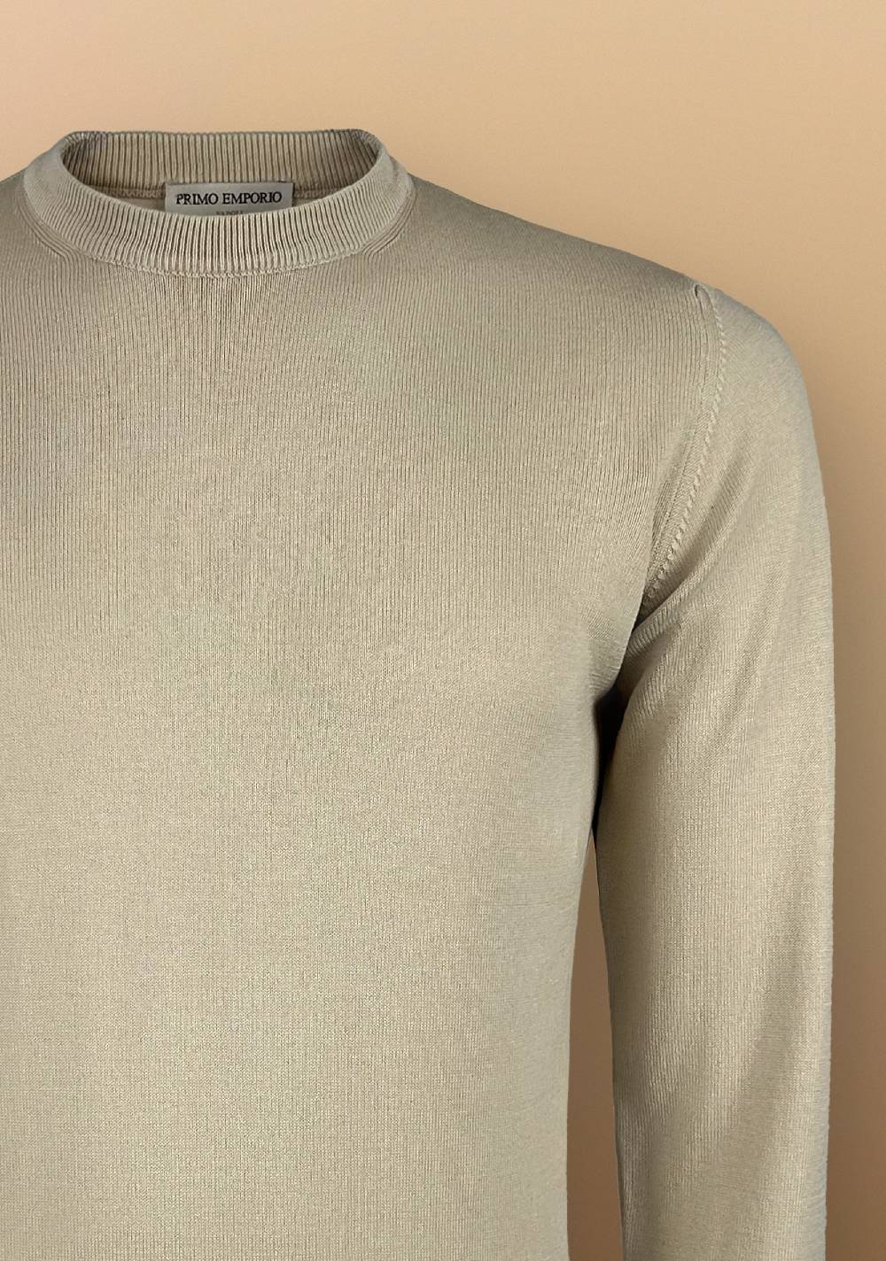 Primo Emporio Maglia filo Giro collo manica Lunga Sconto