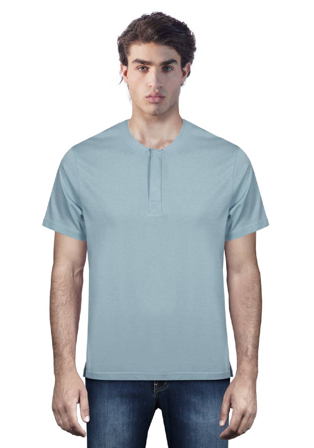 Primo Emporio T-shirt mezza manica con bottoni coperti