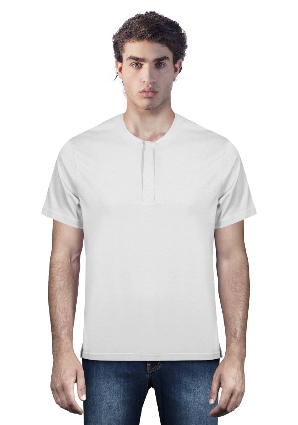 Primo Emporio T-shirt mezza manica con bottoni coperti