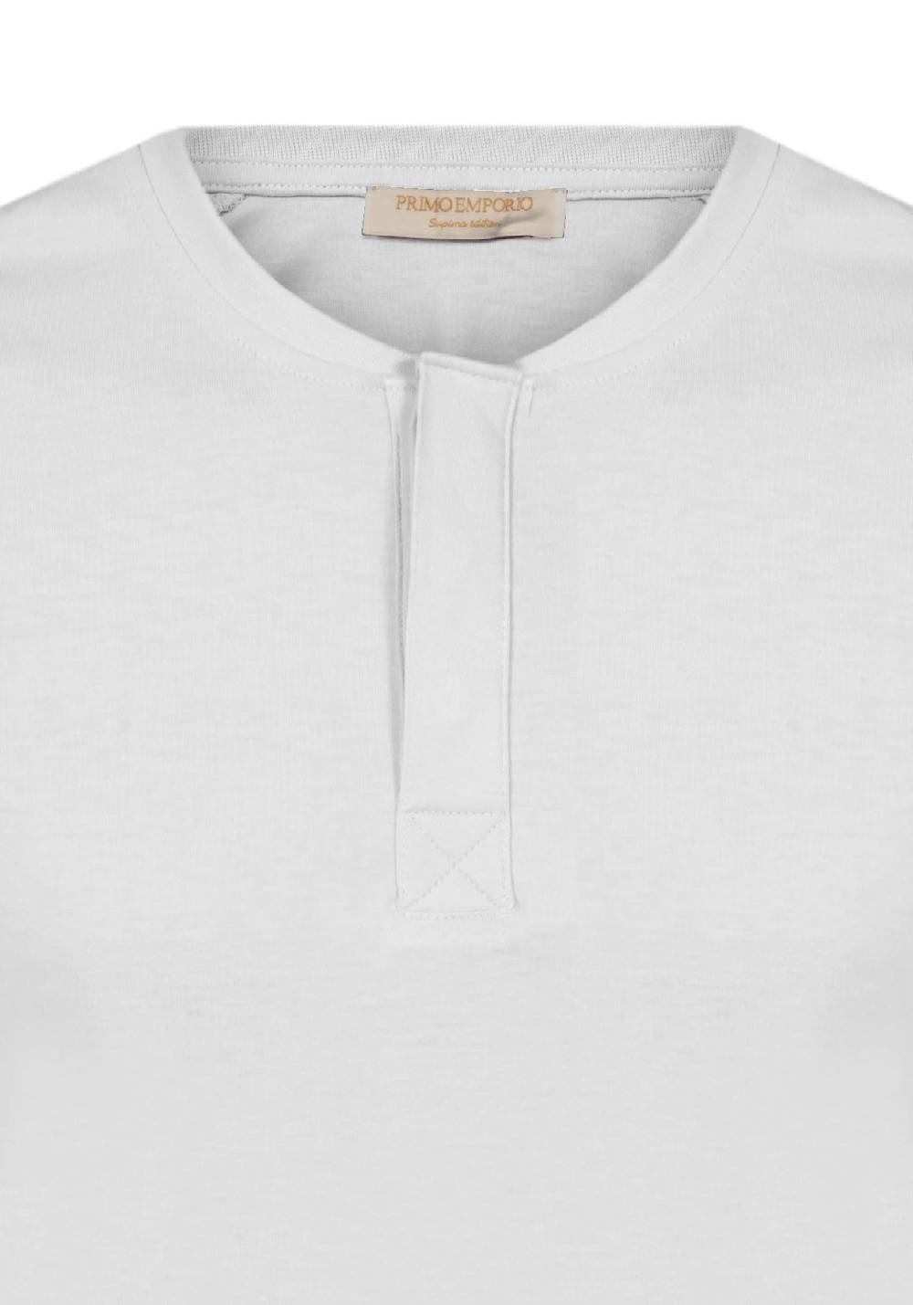 Primo Emporio T-shirt mezza manica con bottoni coperti 50% di sconto per tempo limitato