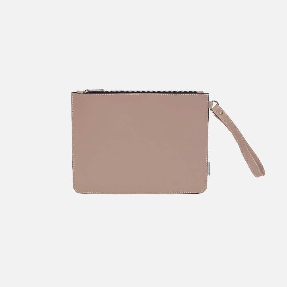 Primo Emporio Pochette Rigida in Pelle Logo Inciso Sconti questo mese