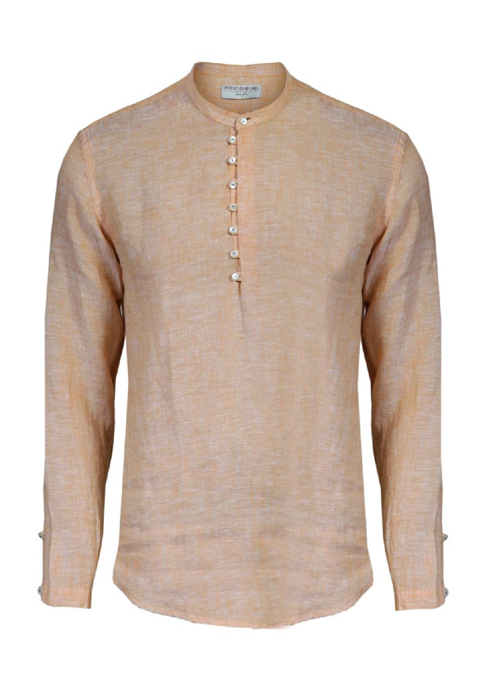 Primo Emporio Camicia di Lino manica lunga con bottoni in madreperla Vendita