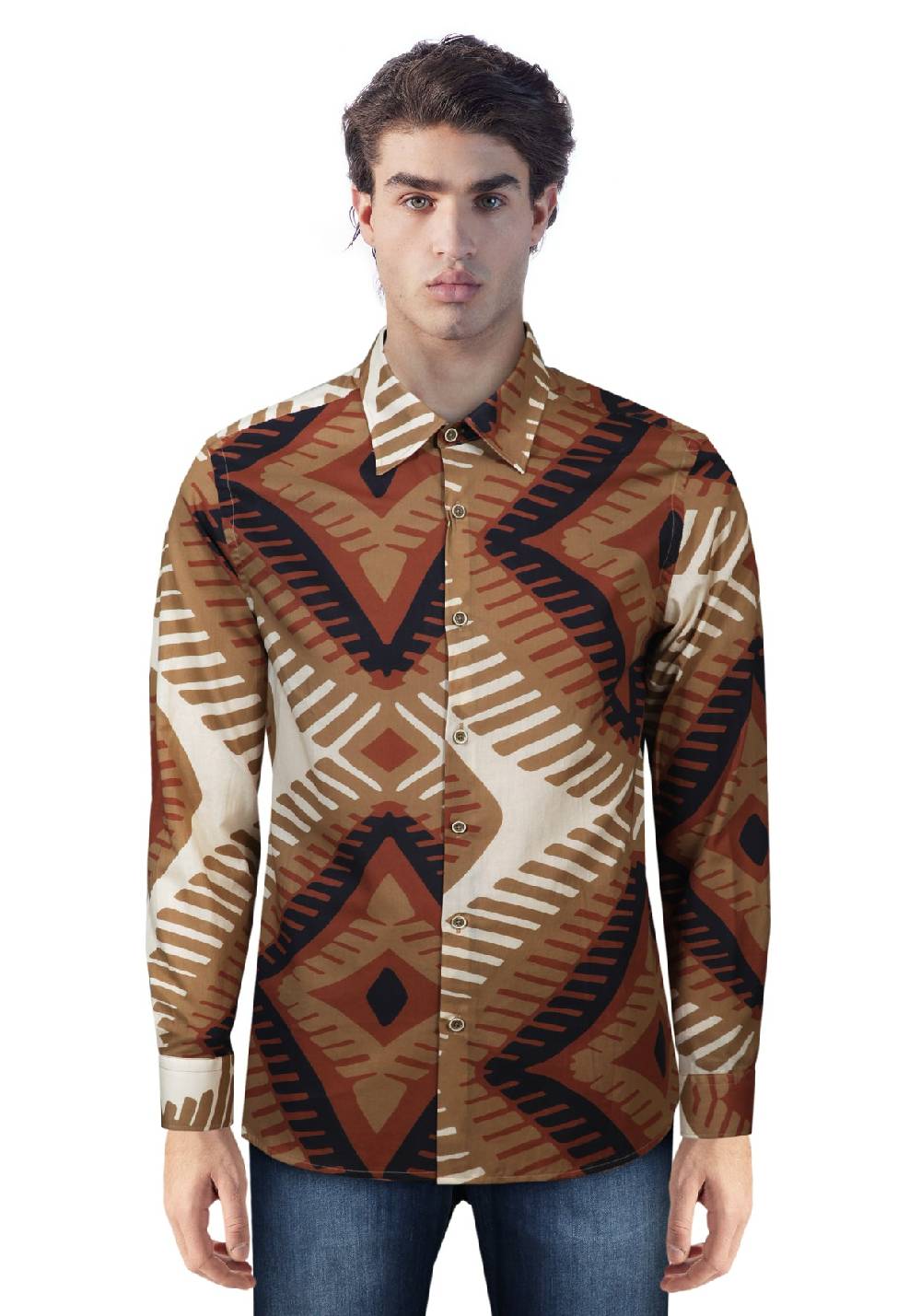 Primo Emporio Camicia in Cotone Fantasia Grande Soddisfazione Garantita