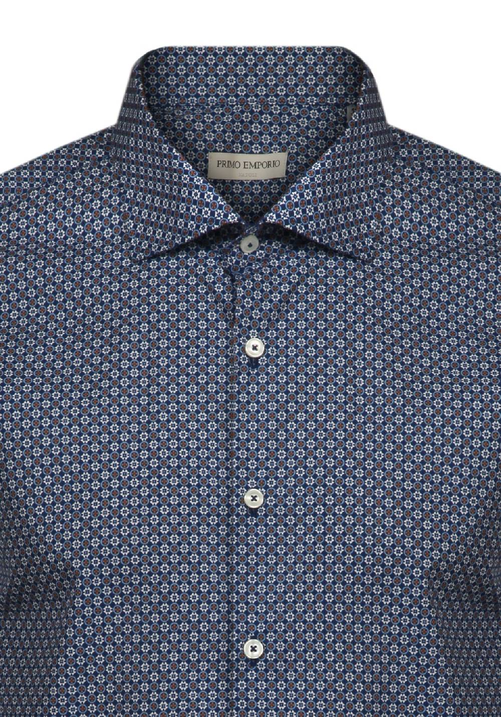 Primo Emporio Camicia in Cotone Micro-Fantasia Qualità Garantita