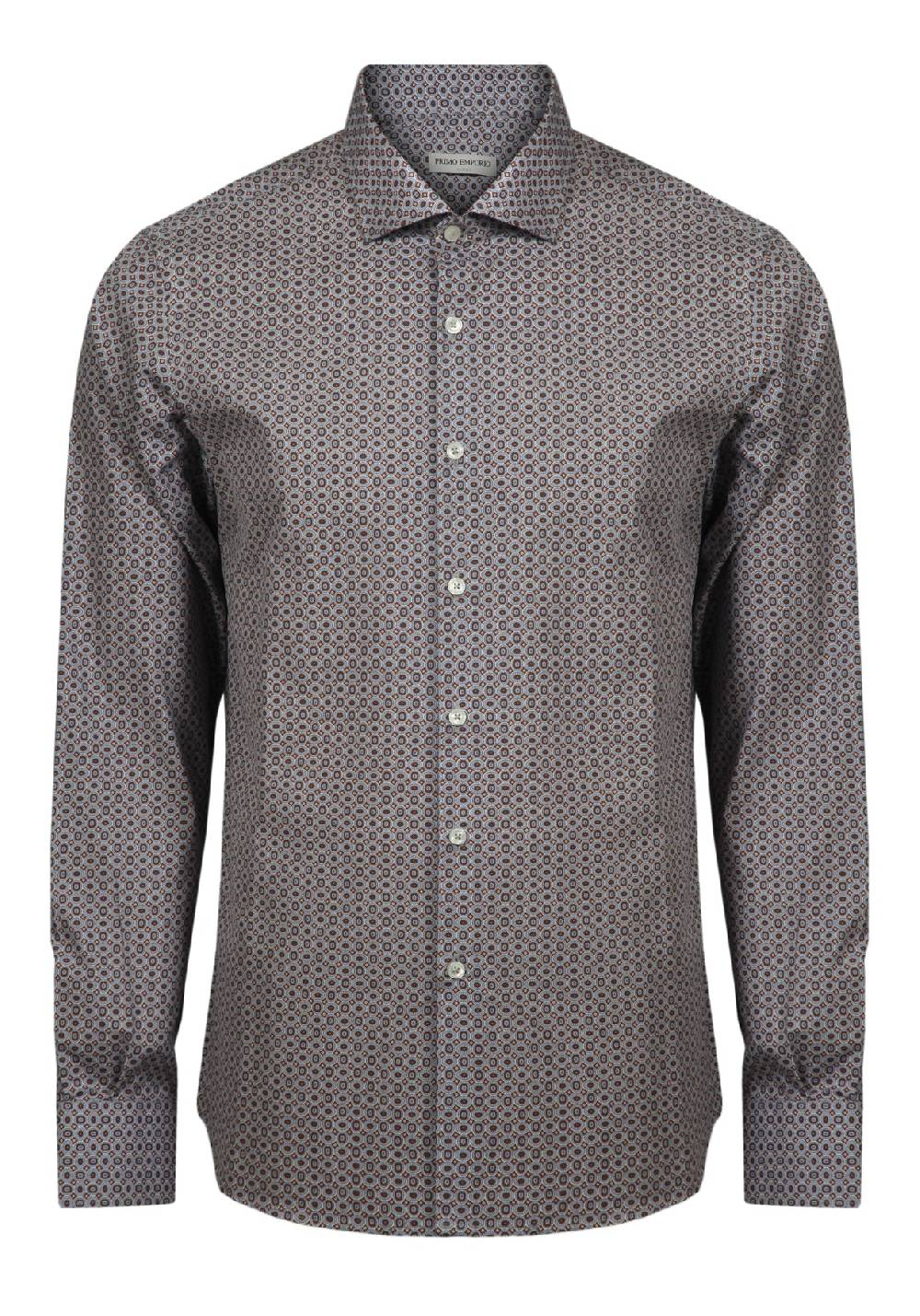 Primo Emporio Camicia in Cotone Micro-Fantasia Negozi Online