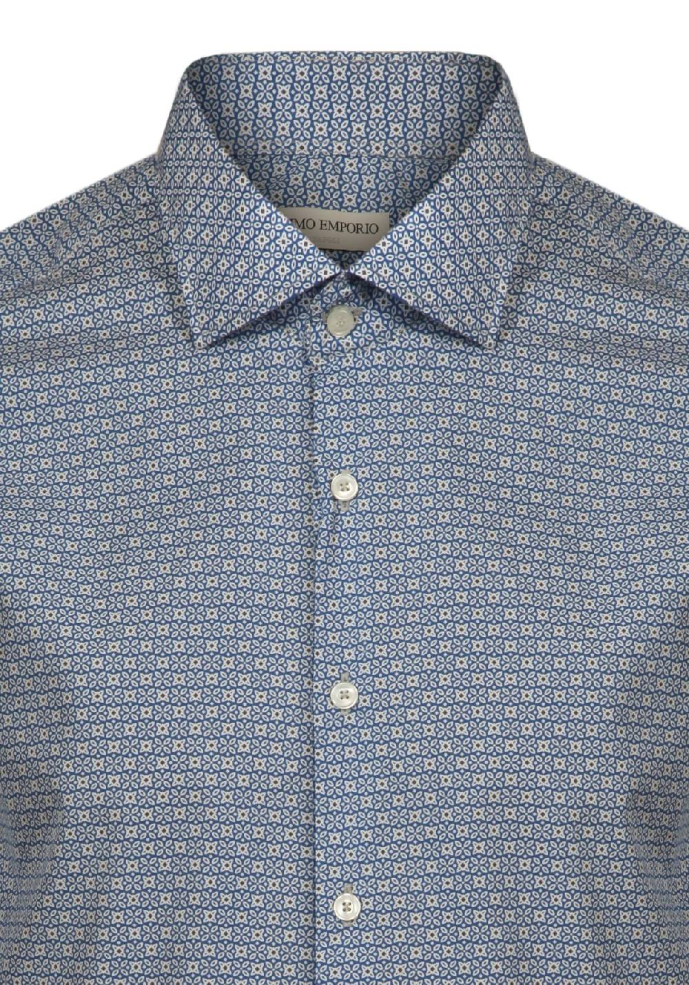 Primo Emporio Camicia in Cotone Micro-Fantasia