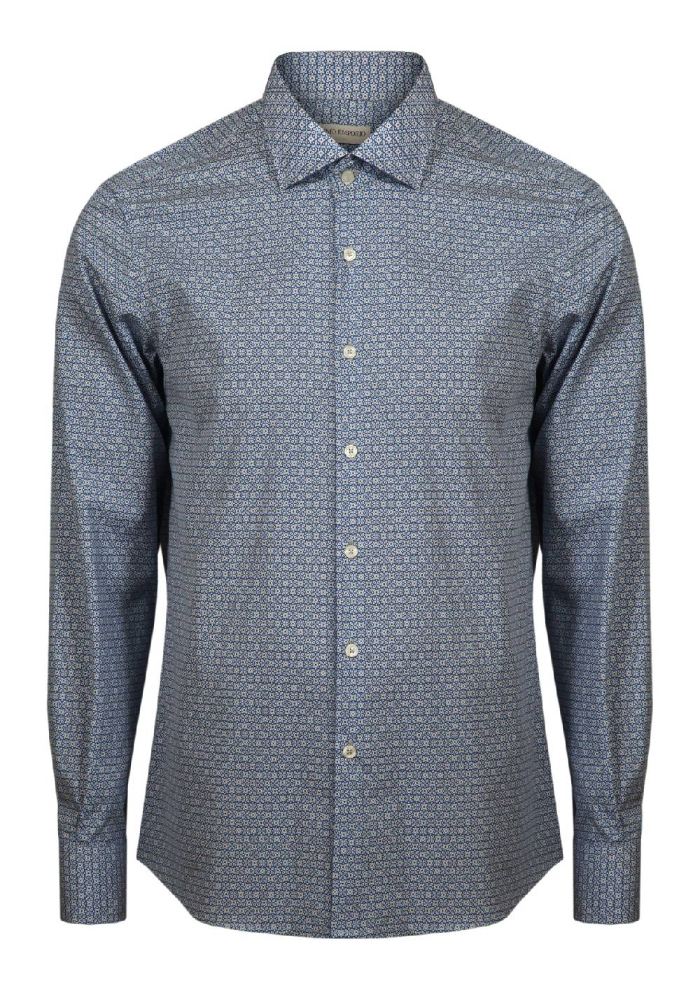 Primo Emporio Camicia in Cotone Micro-Fantasia Acquista Ora