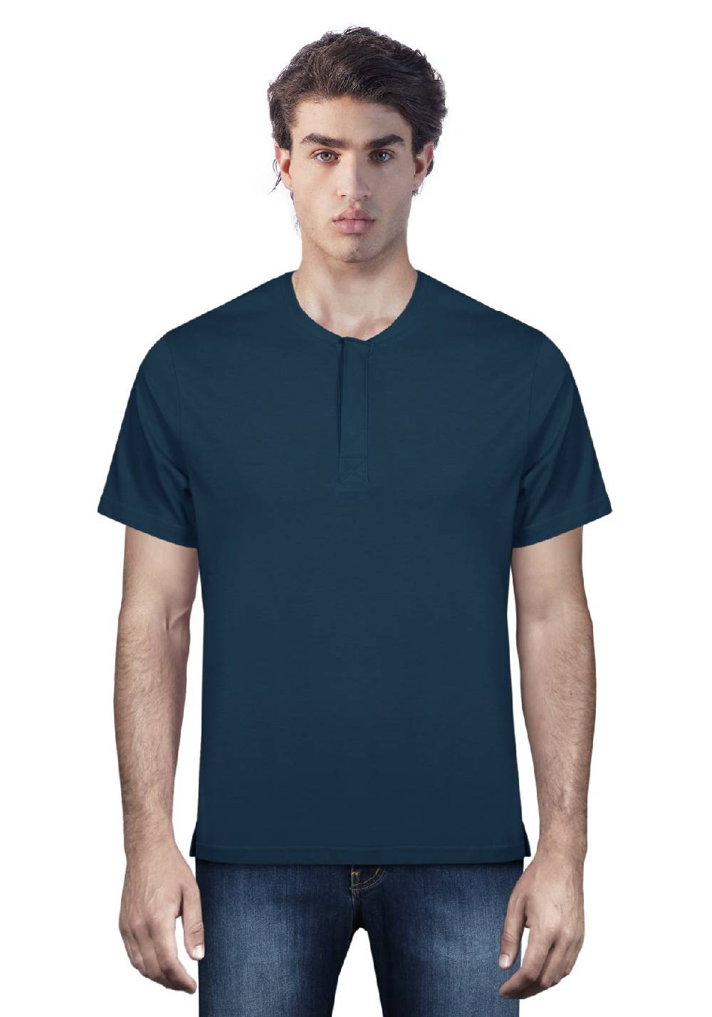 Primo Emporio T-shirt mezza manica con bottoni coperti