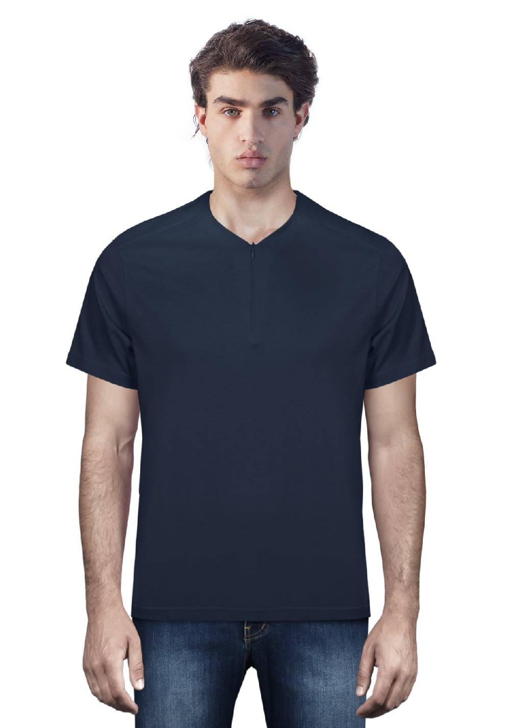 Primo Emporio T-shirt con zip mezza manica