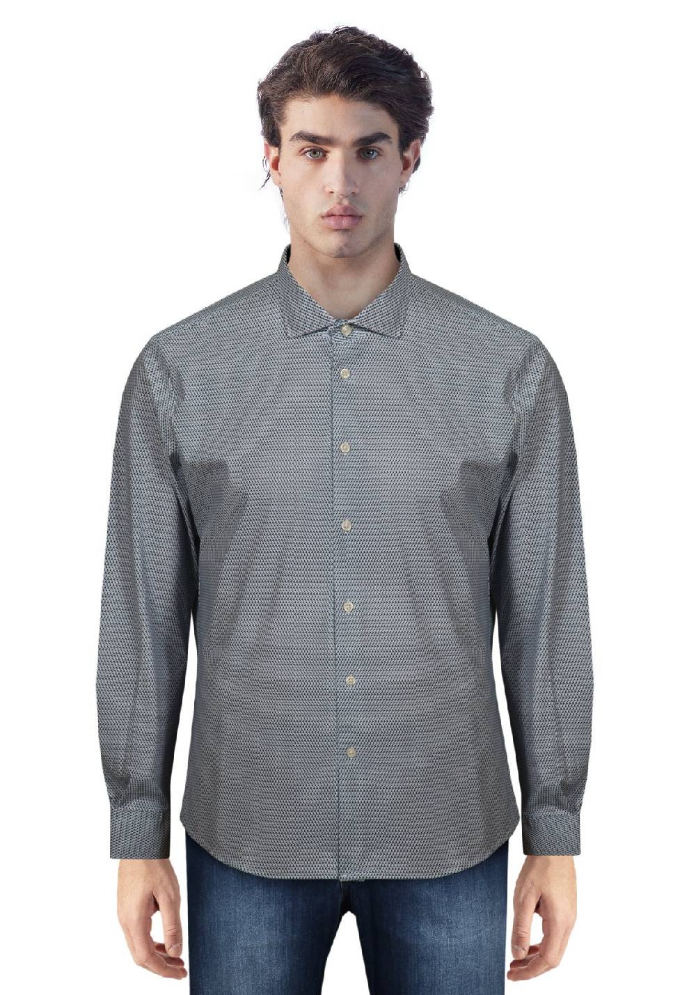 Primo Emporio Camicia in Poliammide Micro Fantasia In Vendita