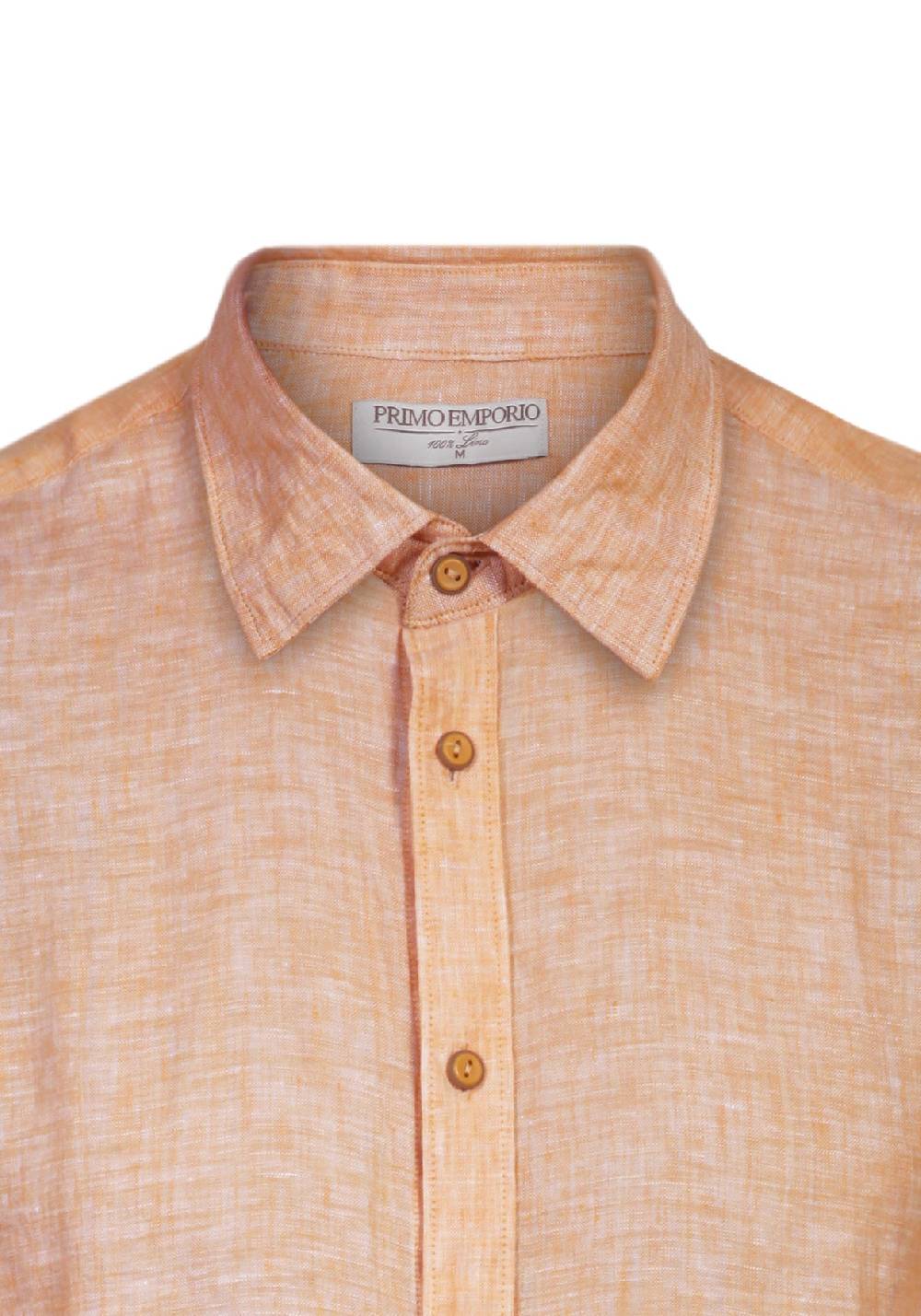 Primo Emporio Camicia Lino Mezza Manica - Arancio Saldi