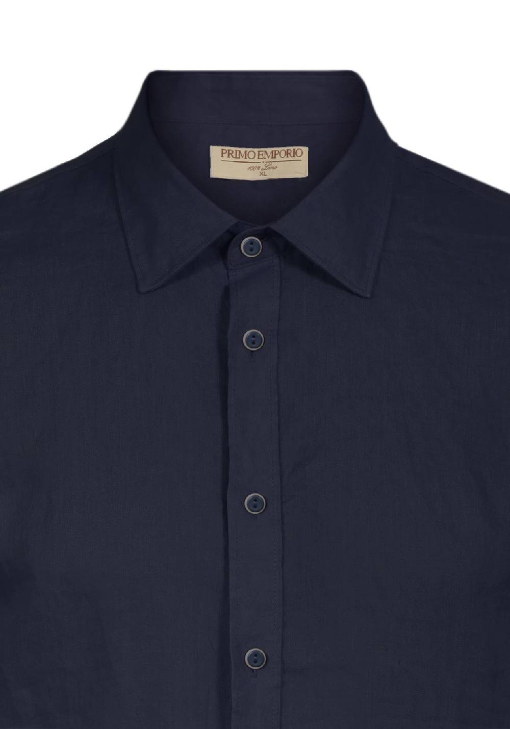 Primo Emporio Camicia Lino Mezza Manica - Blue Offerte