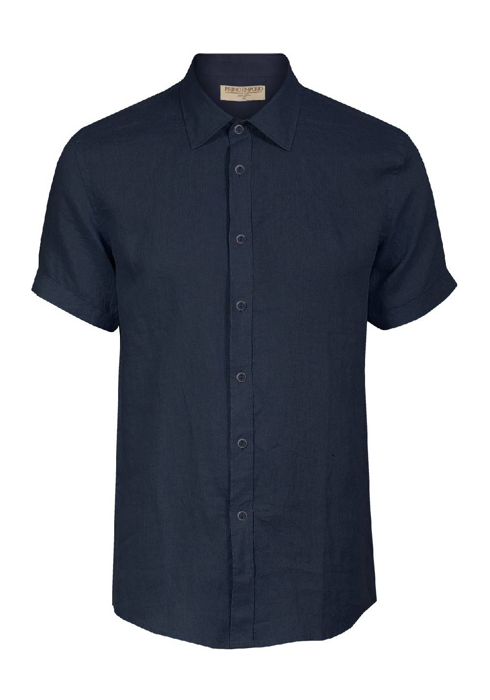 Primo Emporio Camicia Lino Mezza Manica - Blue Offerte