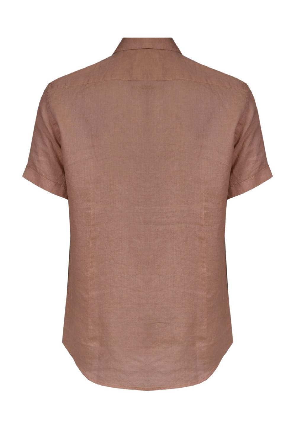 Primo Emporio Camicia Lino Mezza Manica - Tabacco Vendita Calda