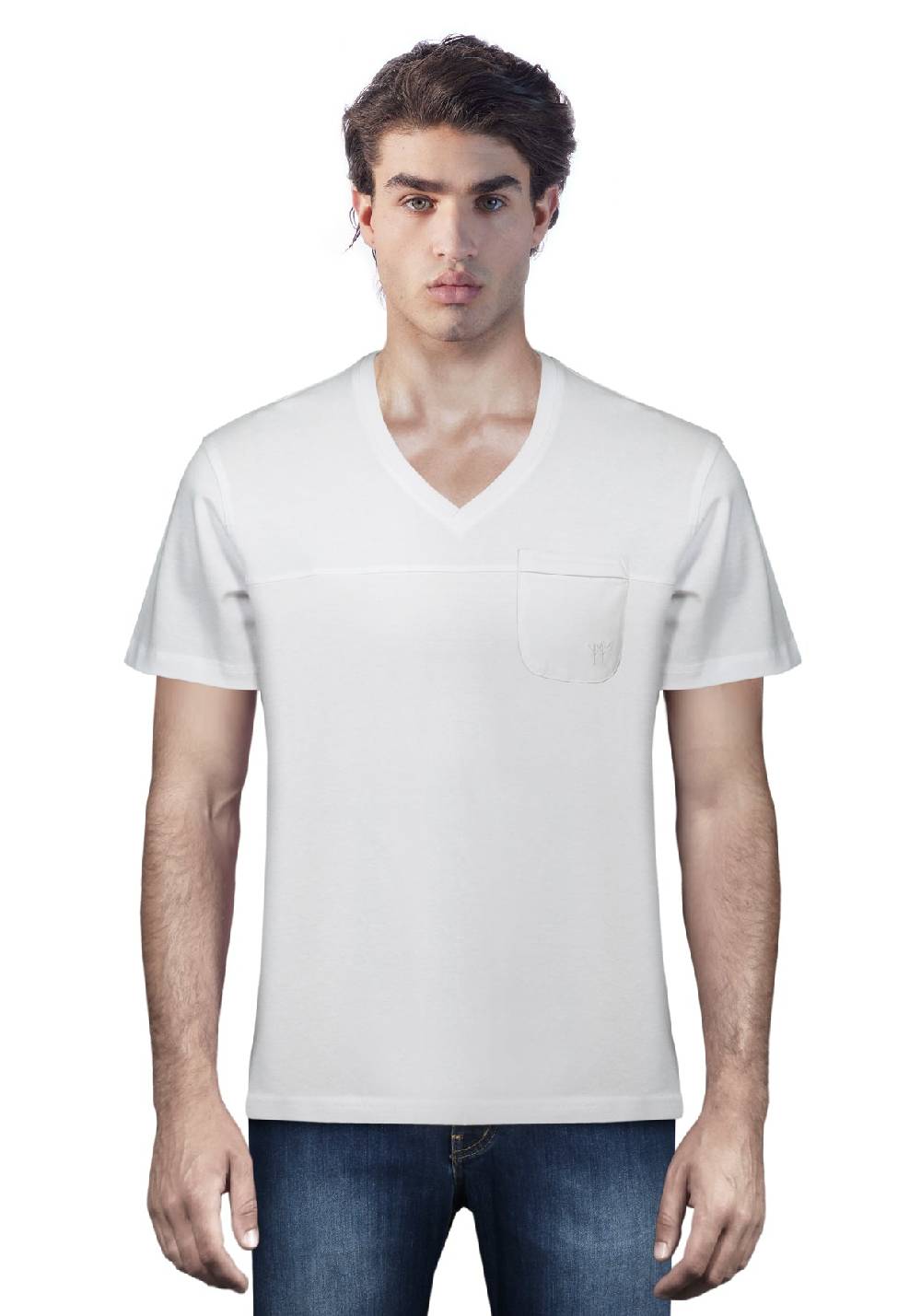 Primo Emporio T-shirt scollo a V con taschino