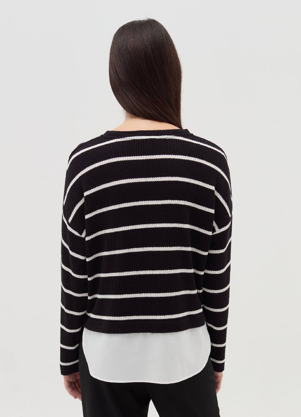 OVS T-shirt maniche lunghe con micro trama waffle Hotsell