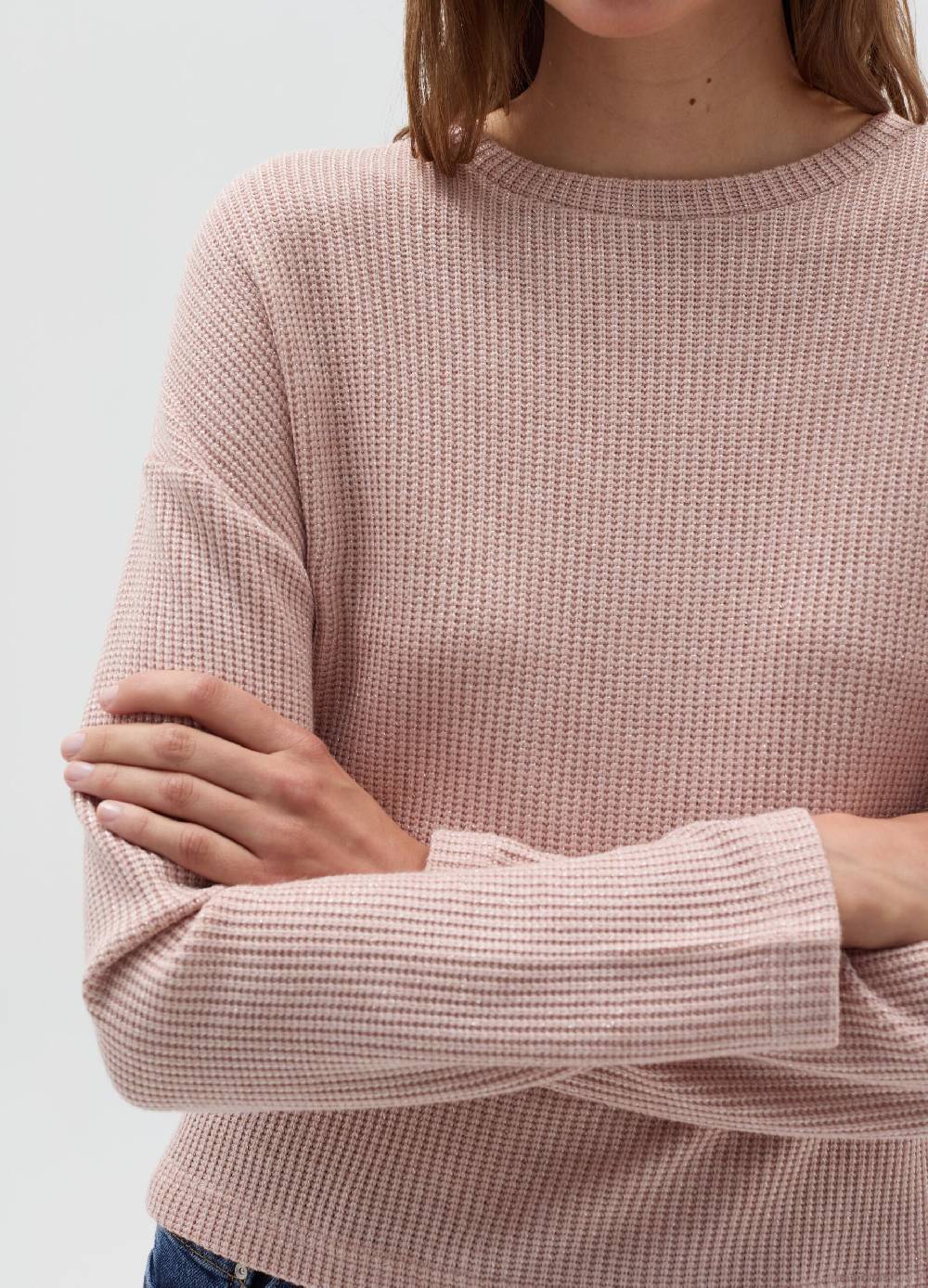 OVS Maglia a coste inglesi con lurex Grande vendita