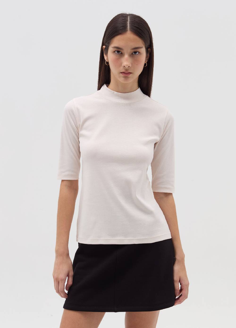 OVS T-shirt mock neck con maniche al gomito Bestseller