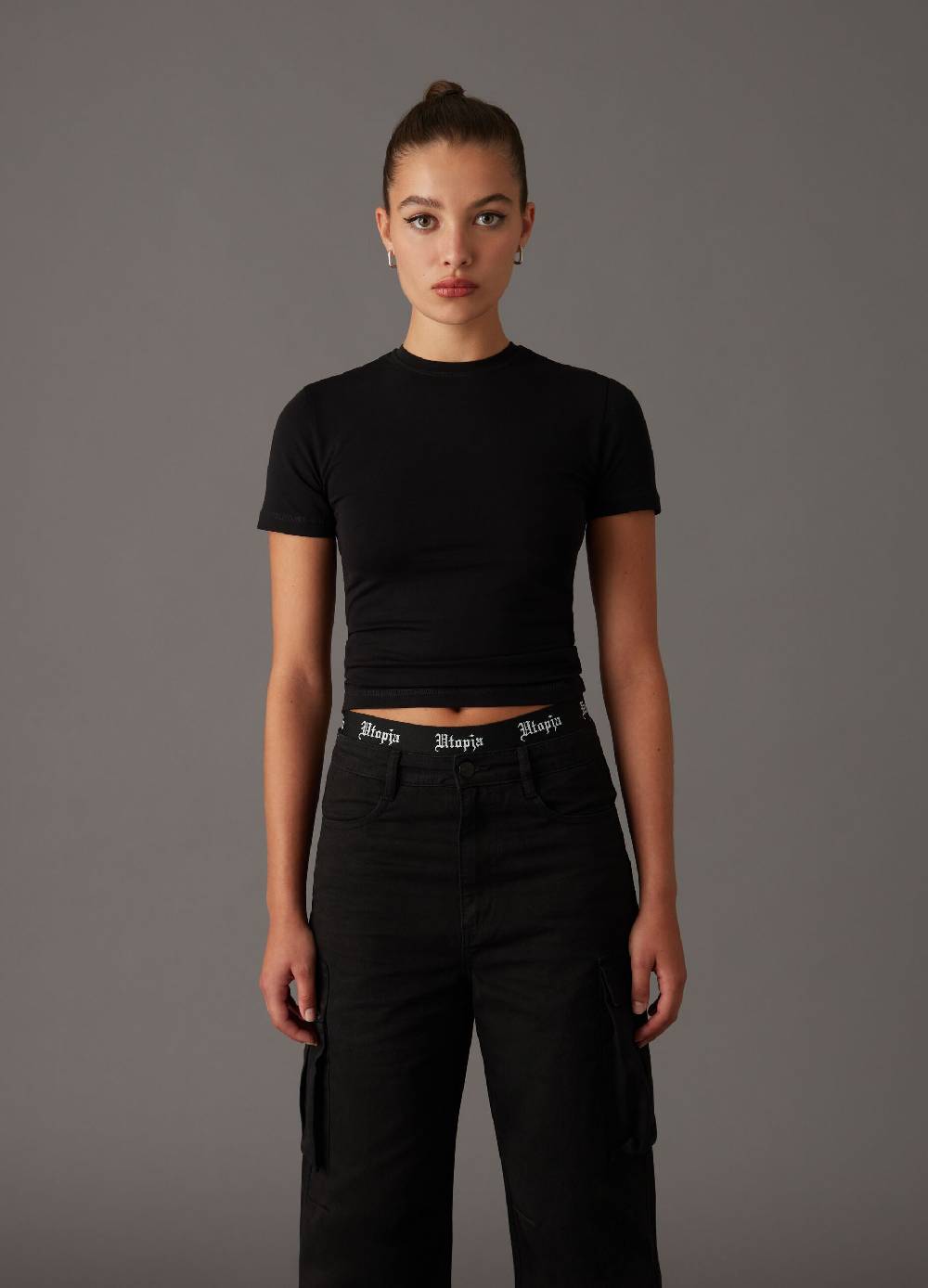 UTOPJA T-shirt second skin Black In Vendita