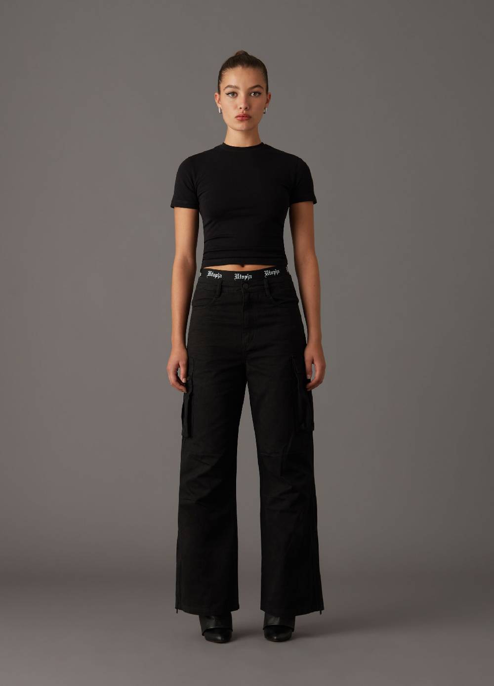 UTOPJA T-shirt second skin Black In Vendita