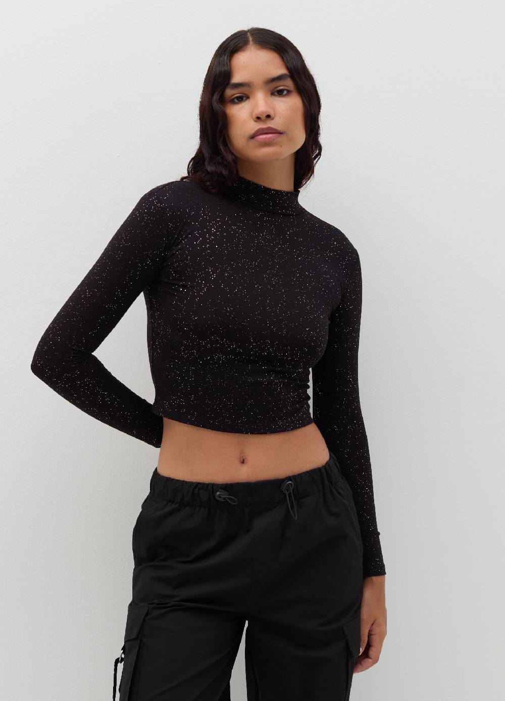 B. ANGEL T-shirt mock neck con maniche lunghe Online Outlet