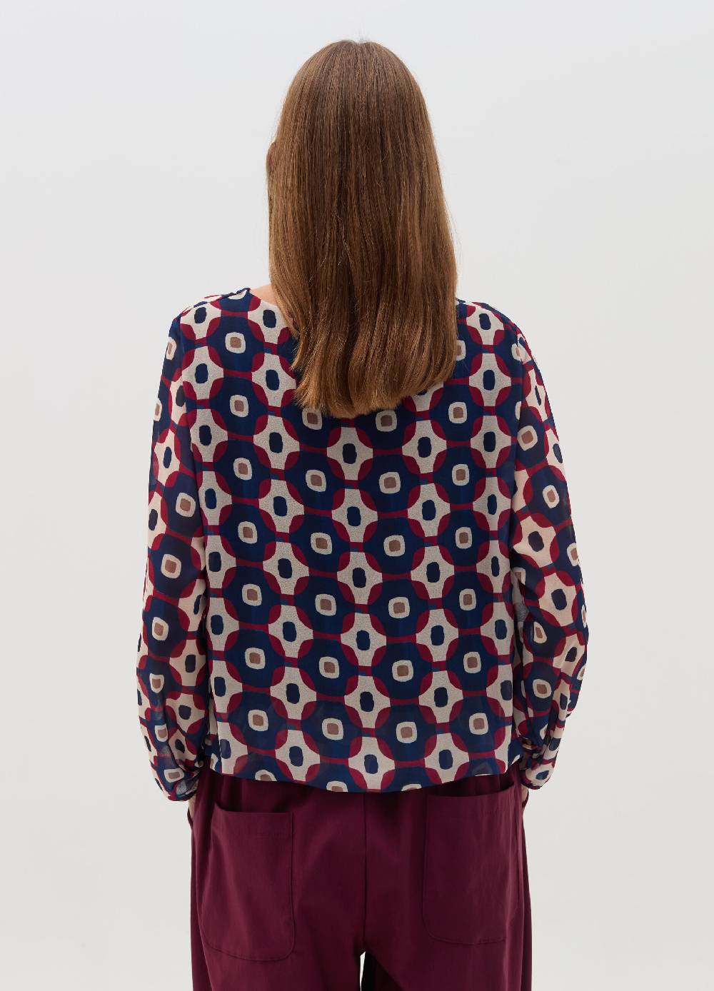 HYBRID Blusa con stampa geometrica Vendite Flash