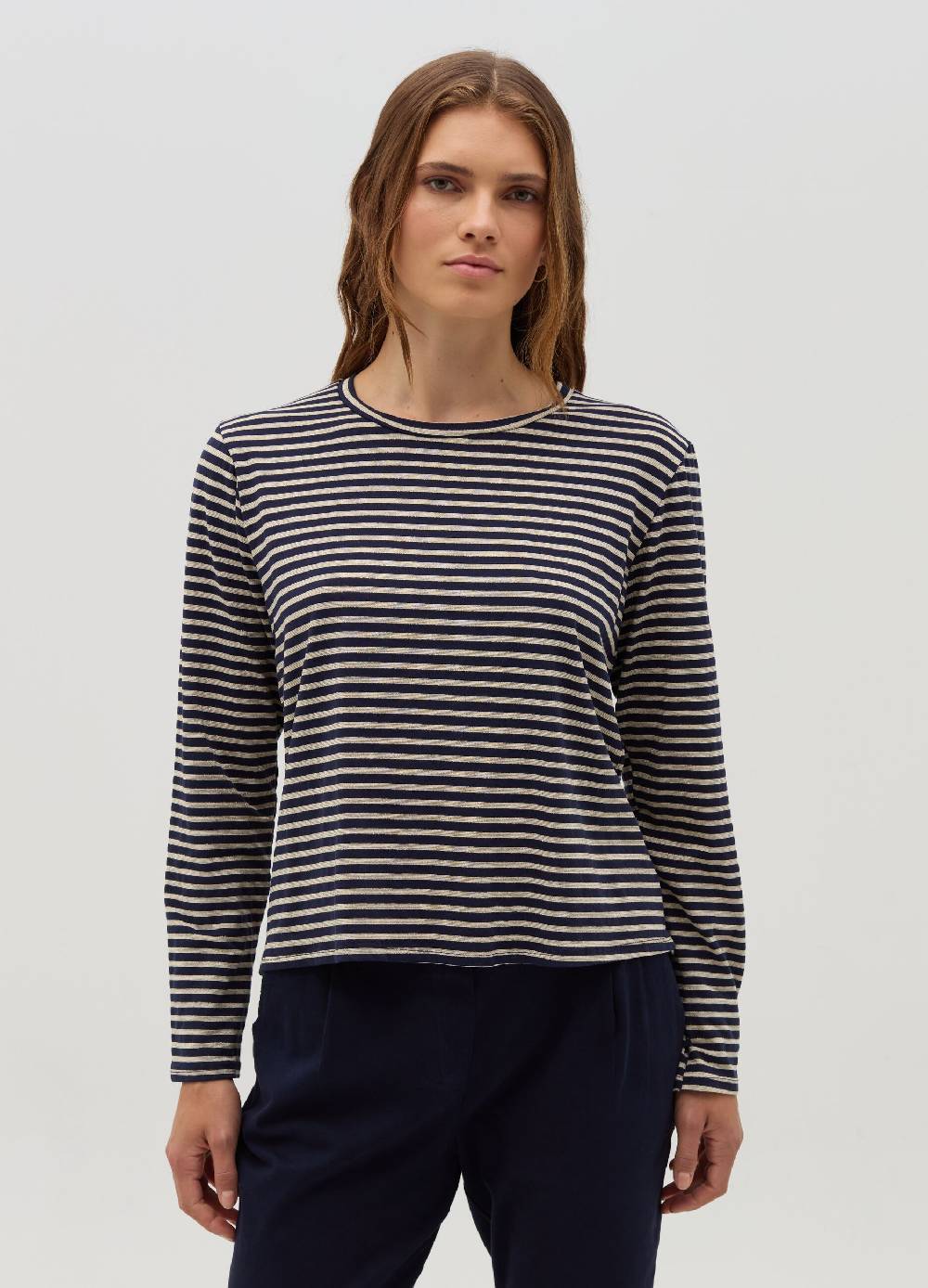 HYBRID T-shirt a righe in lurex con maniche lunghe Offerta
