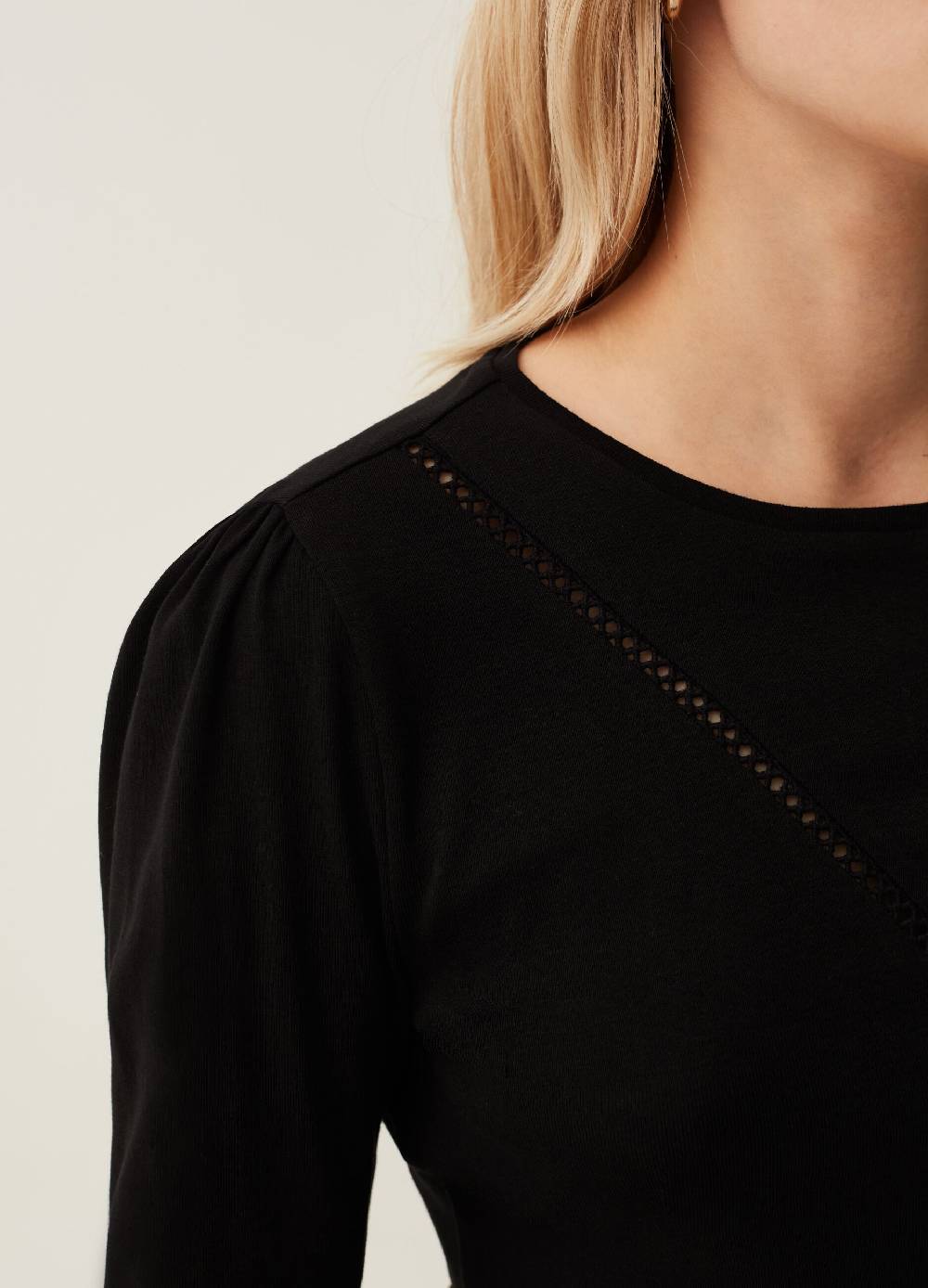 OVS T-shirt con dettaglio traforato Outlet