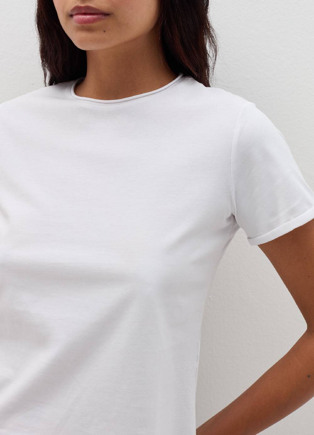 B. ANGEL T-shirt in cotone scollo rotondo In Saldo