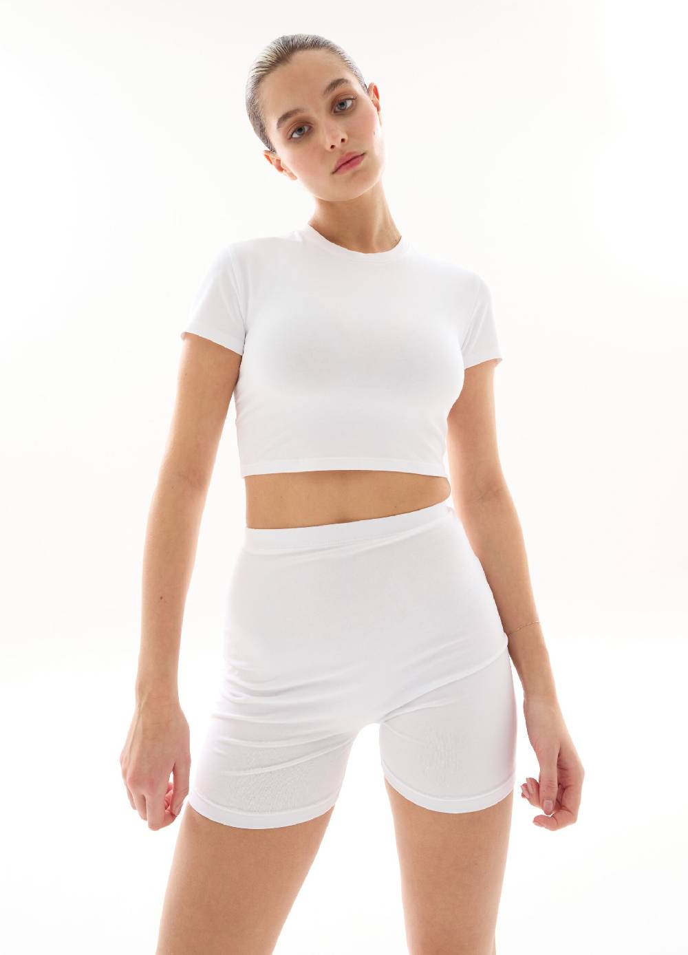 UTOPJA T-shirt Crop White Nuova
