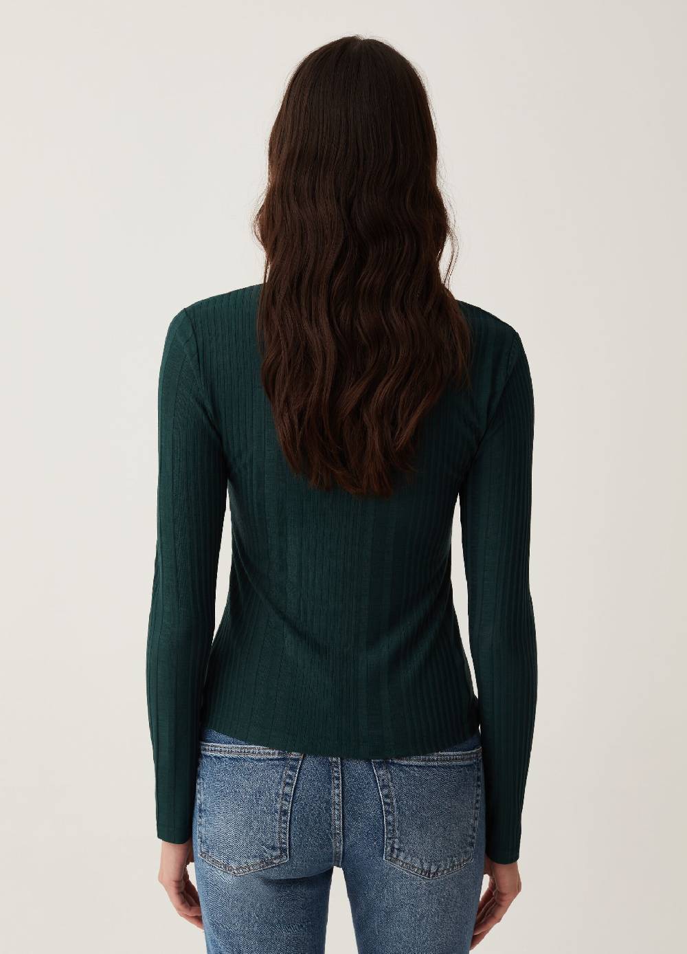 OVS T-shirt a coste piatte con dettagli cut out Moda