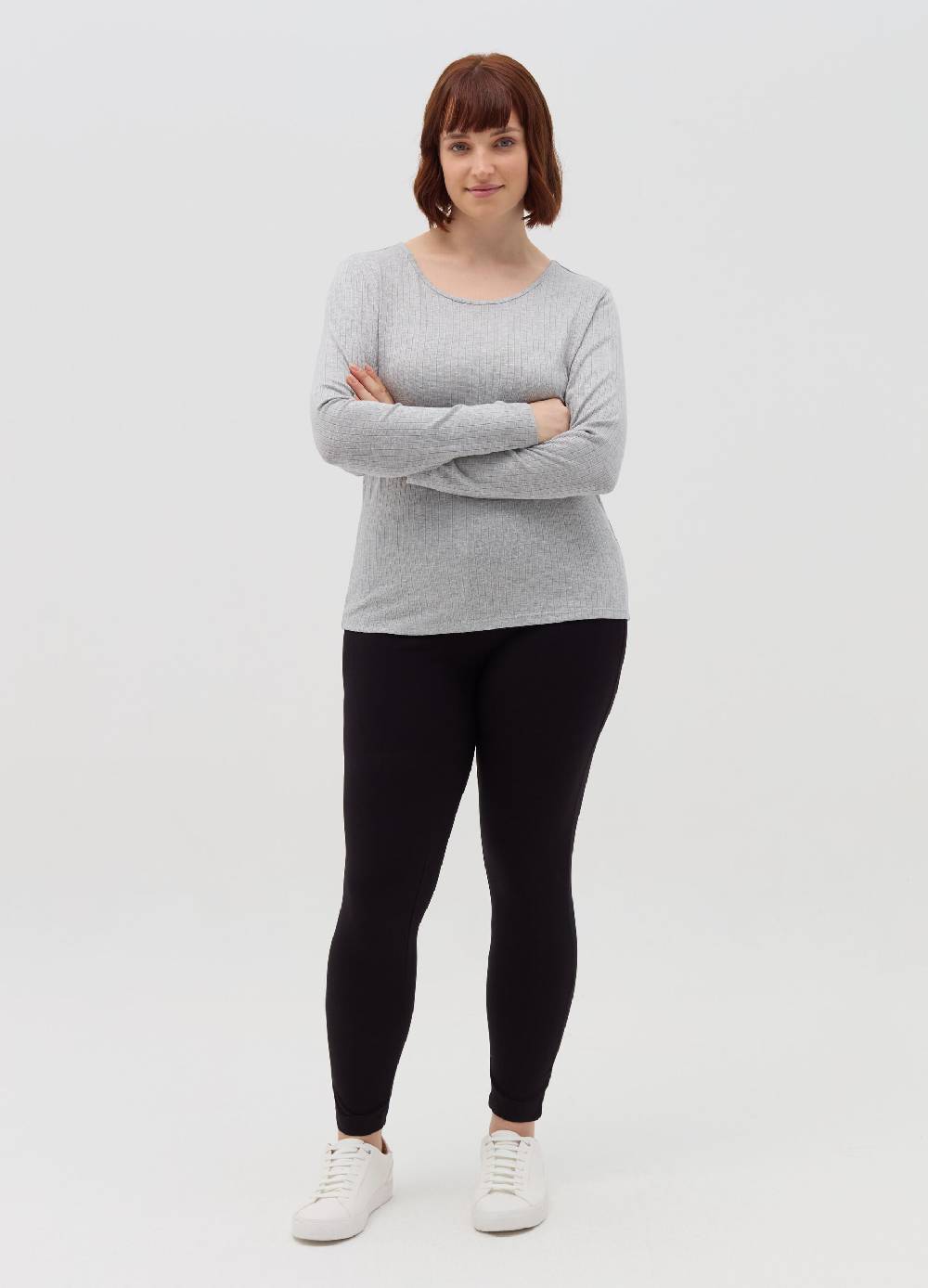MYA T-shirt in lurex a coste piatte Curvy Italia