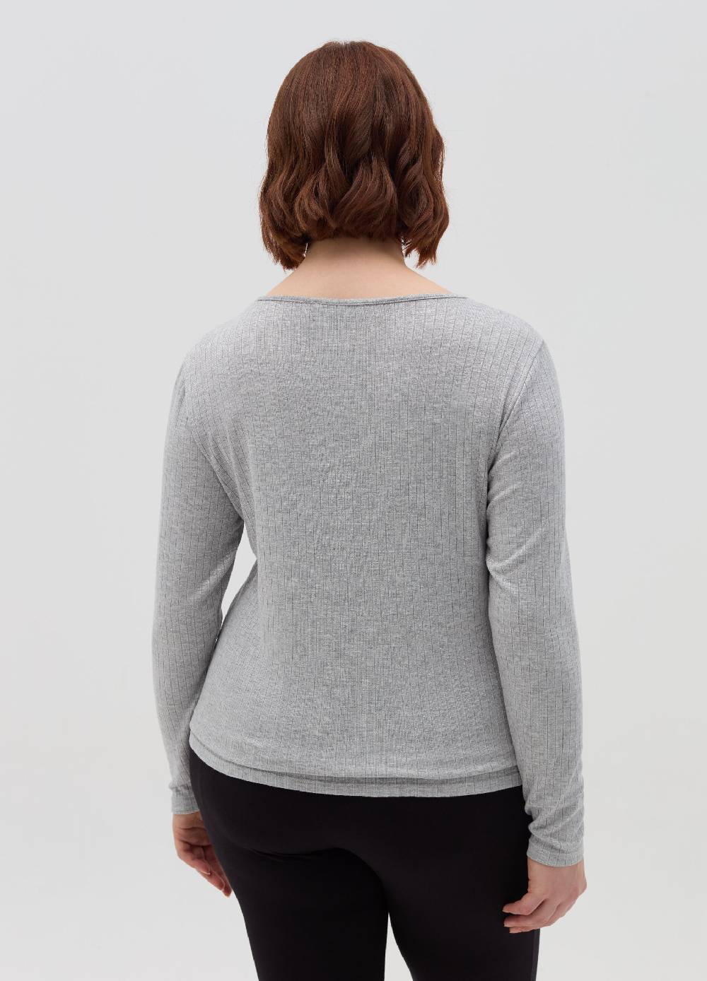 MYA T-shirt in lurex a coste piatte Curvy Italia