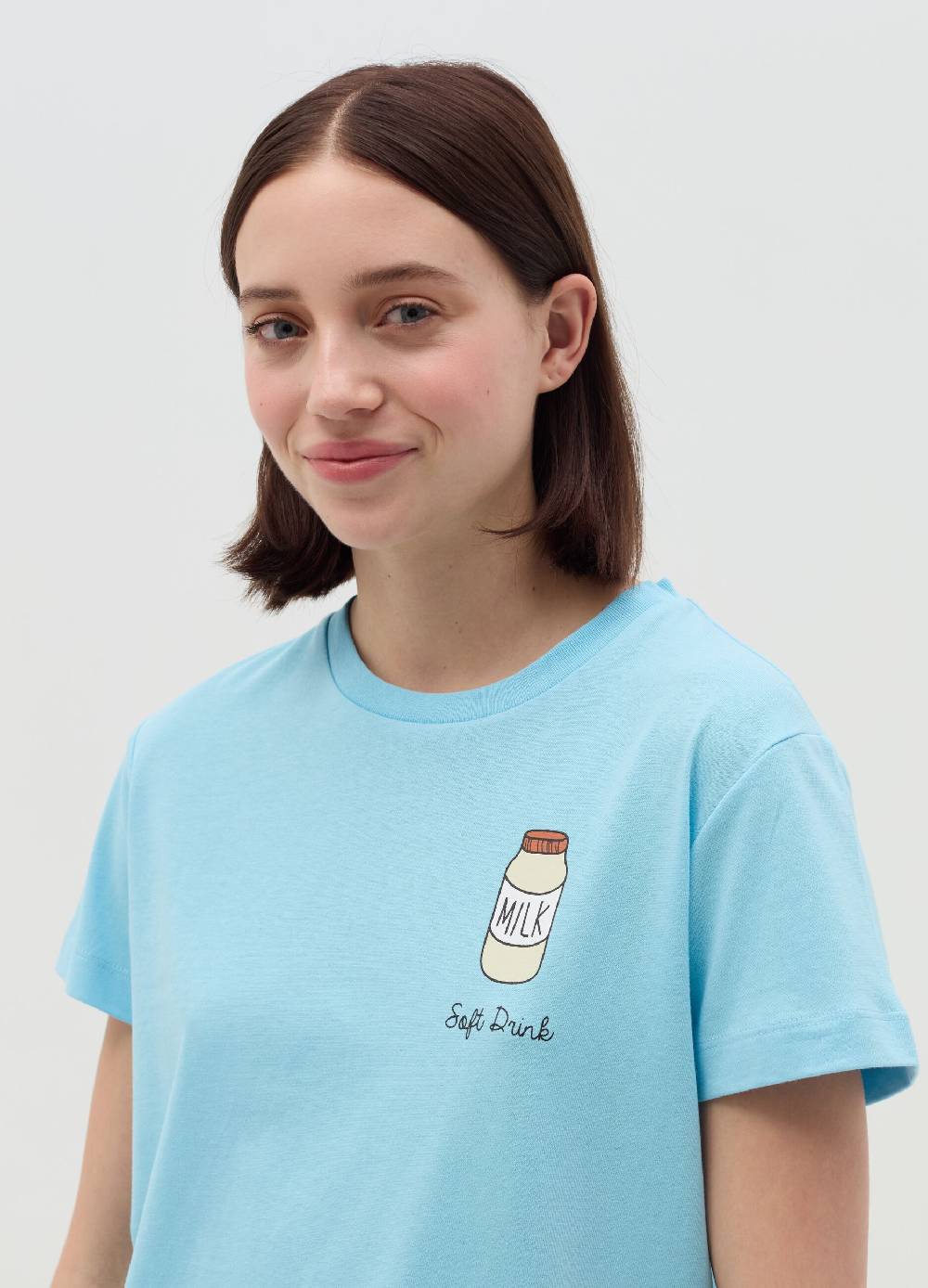 MILK+HERO T-shirt girocollo in cotone 2025