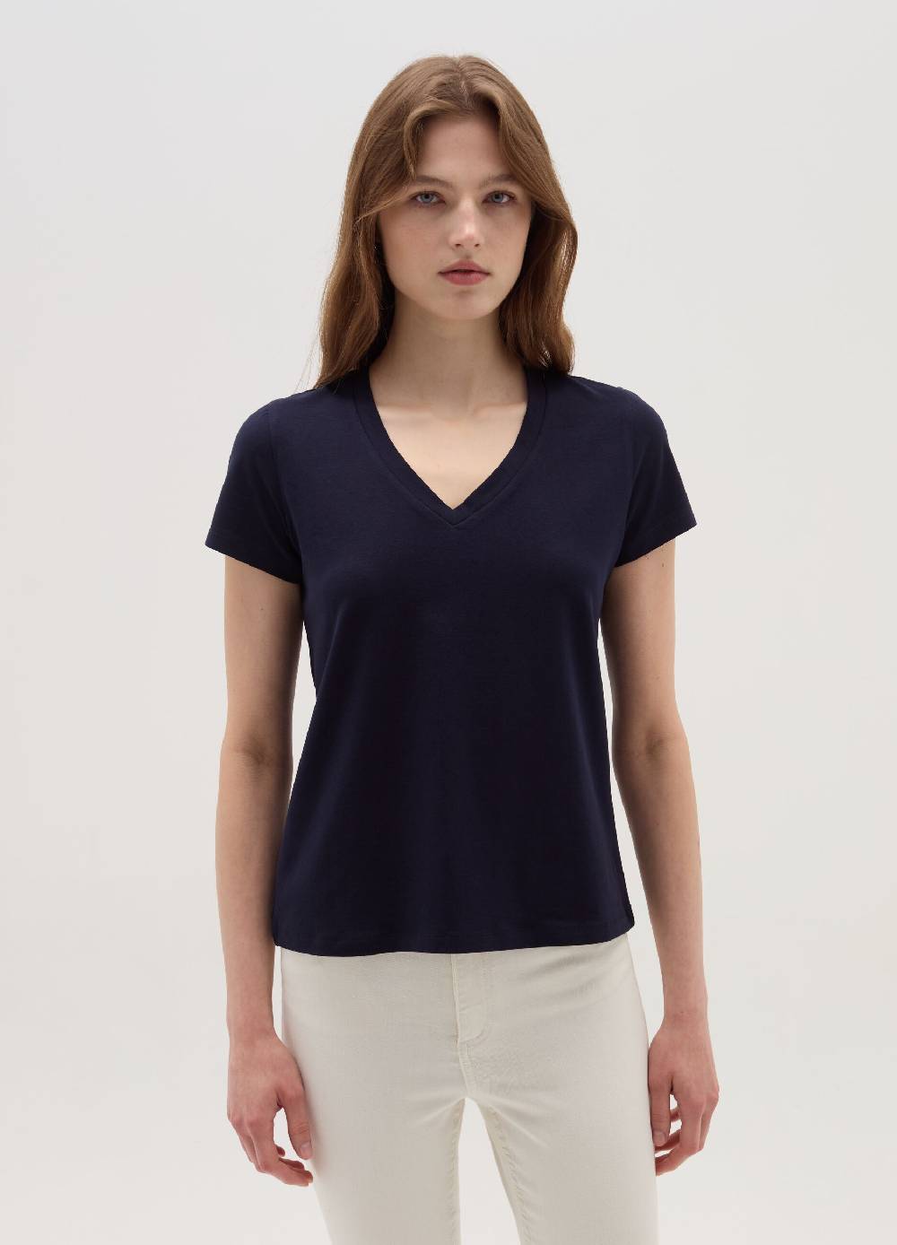 OVS T-shirt tinta unita con scollo a V Qualità Garantita