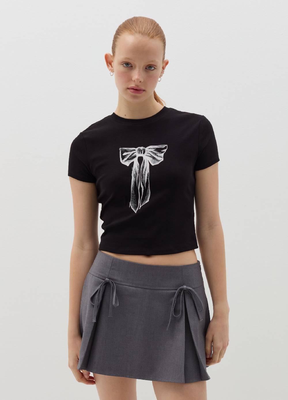 B. ANGEL T-shirt in cotone stretch con stampa Consegna Veloce