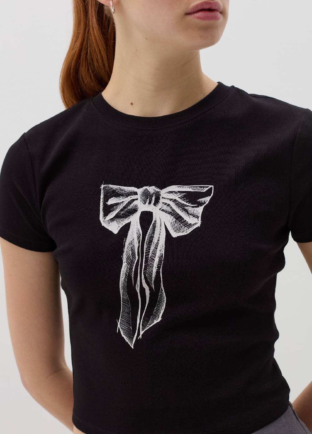 B. ANGEL T-shirt in cotone stretch con stampa Consegna Veloce