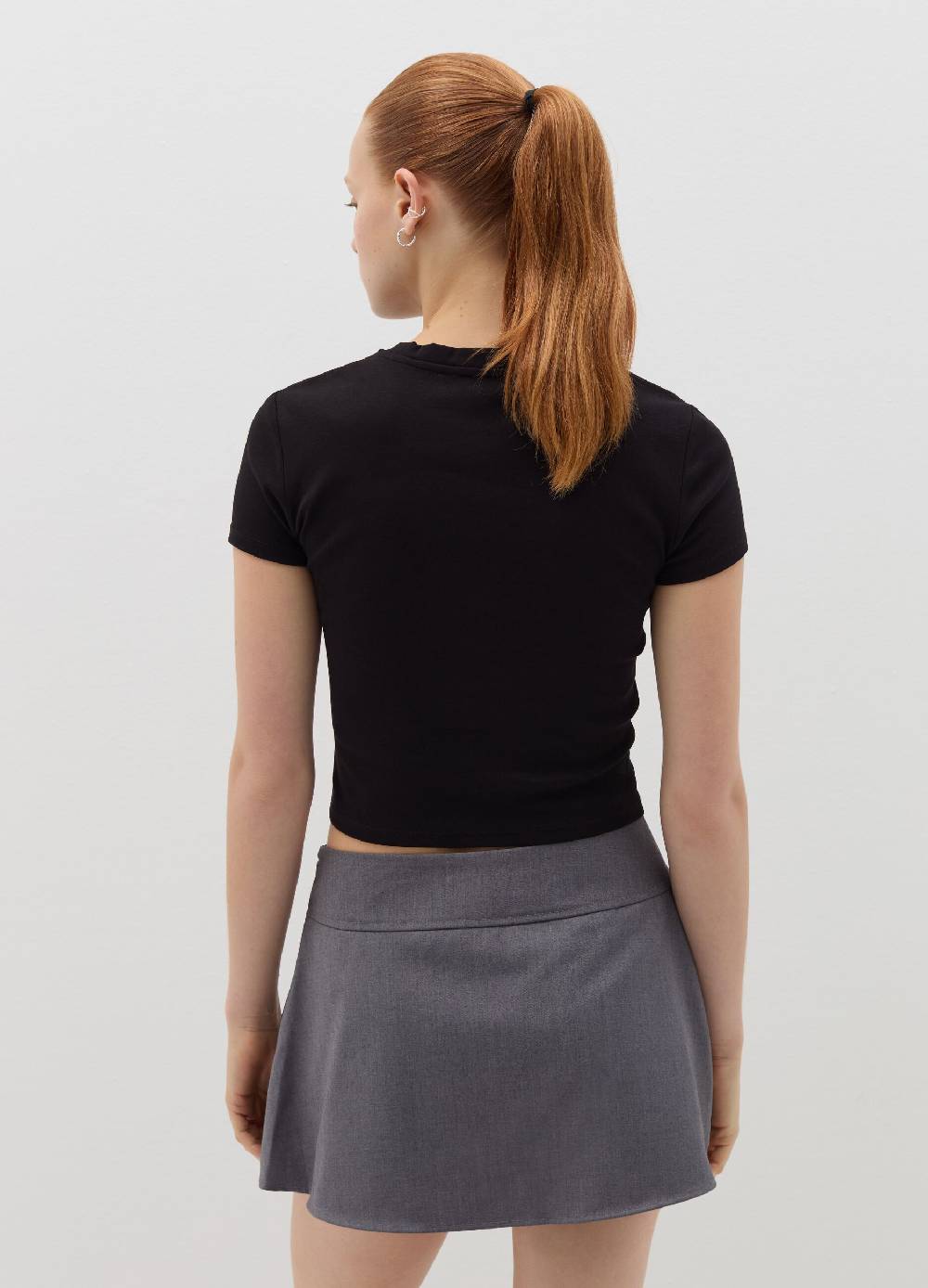B. ANGEL T-shirt in cotone stretch con stampa Consegna Veloce