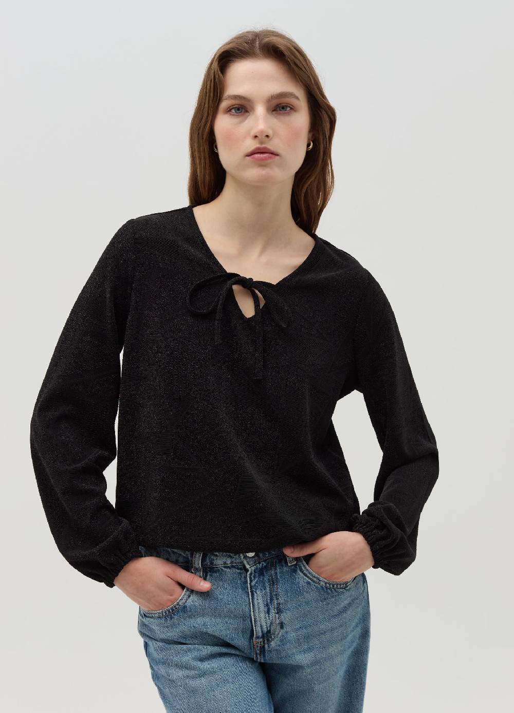 OVS T-shirt in lurex a maniche lunghe Prezzo Ridotto
