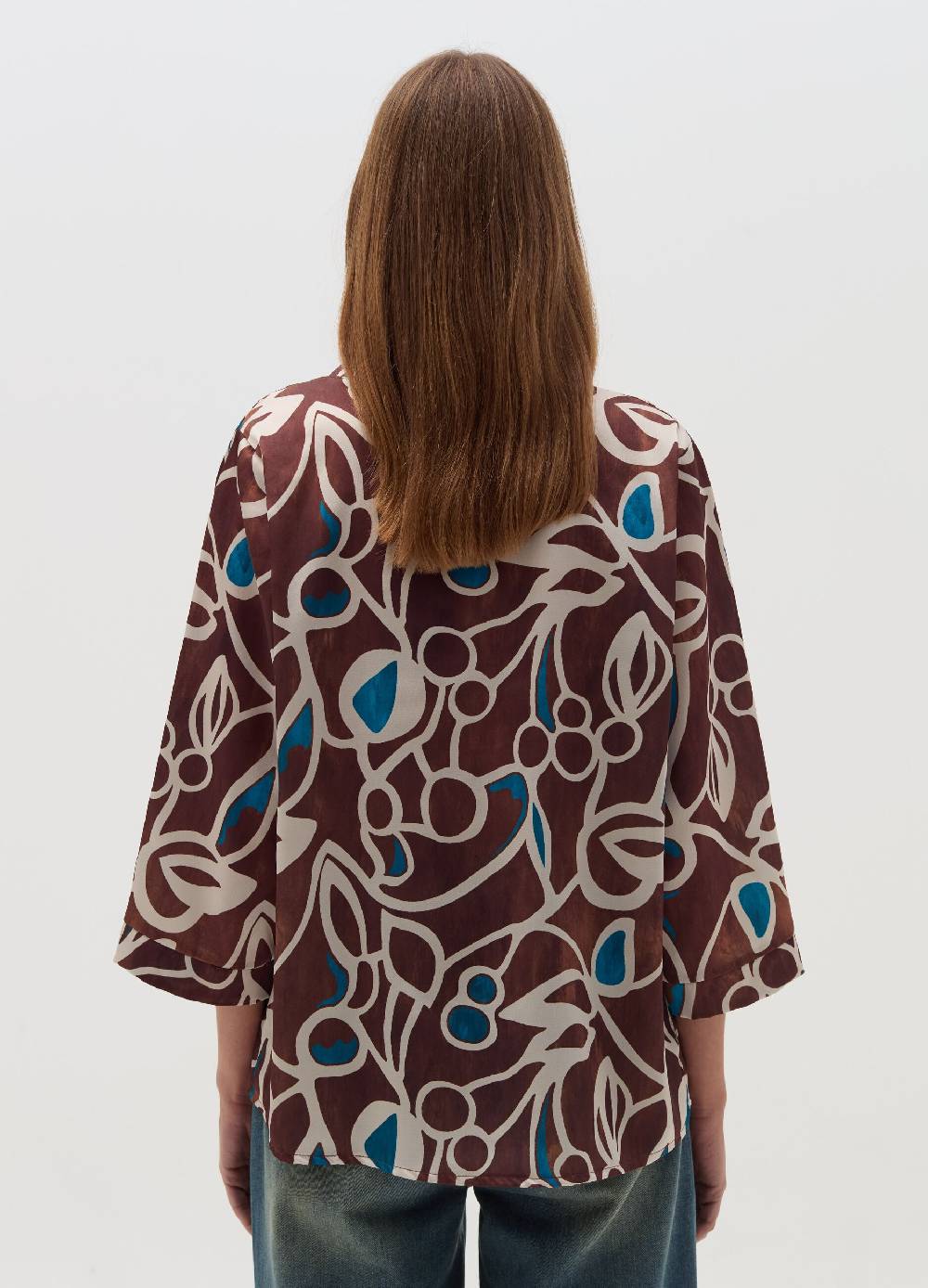 HYBRID Blusa con stampa fantasia Offerta speciale della fabbrica