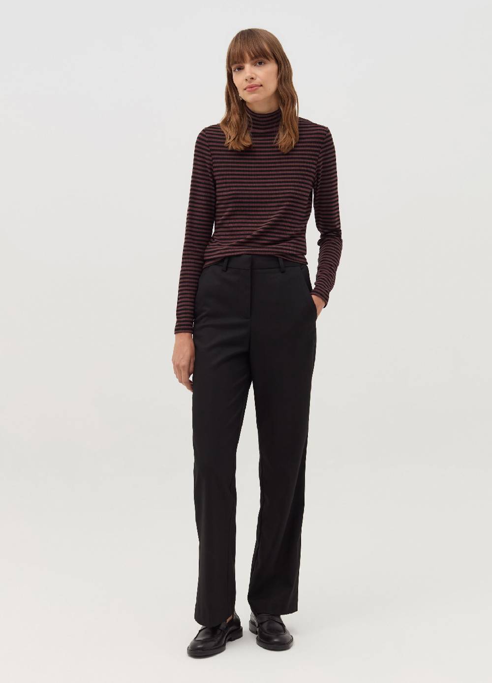 OVS T-shirt a righe mock neck