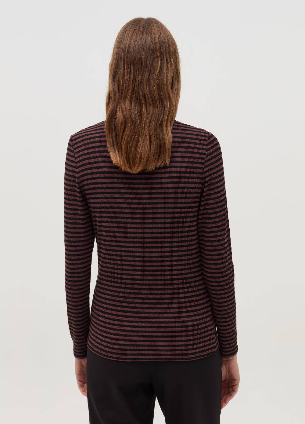OVS T-shirt a righe mock neck Trasporto libero internazionale