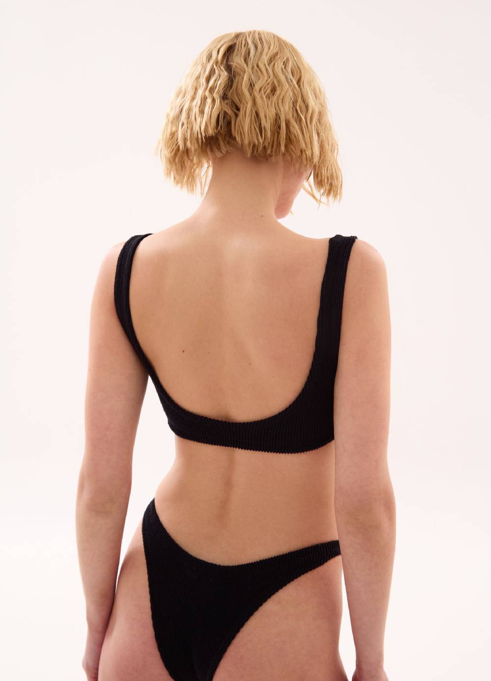 UTOPJA Crinkle Bikini Top Black Qualità